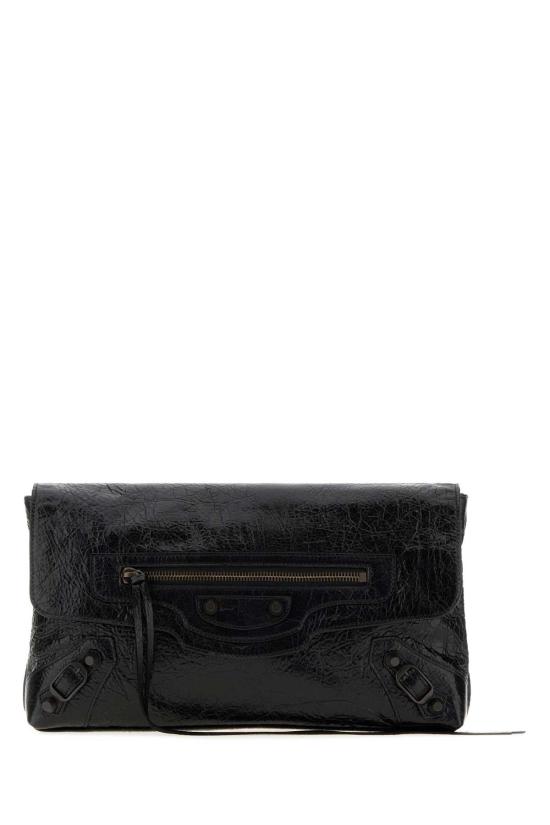 26FW 발렌시아가 르 시티 클러치 8733862ABEK 1000 BLACK