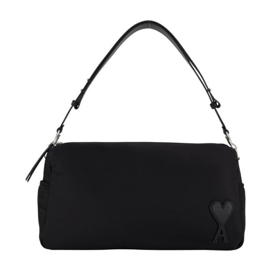 25FW 아미 숄더백 AMI024014 BLACK