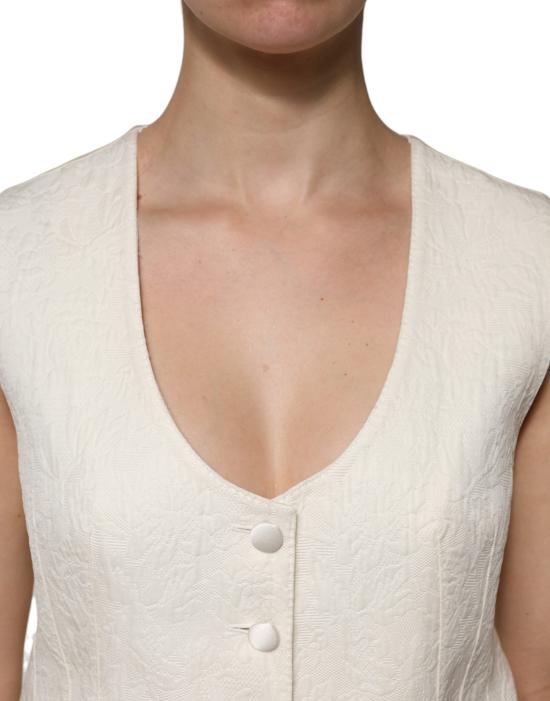  돌체앤가바나 바디수트 티셔츠 TSH906725 WHITE - DOLCE & GABBANA