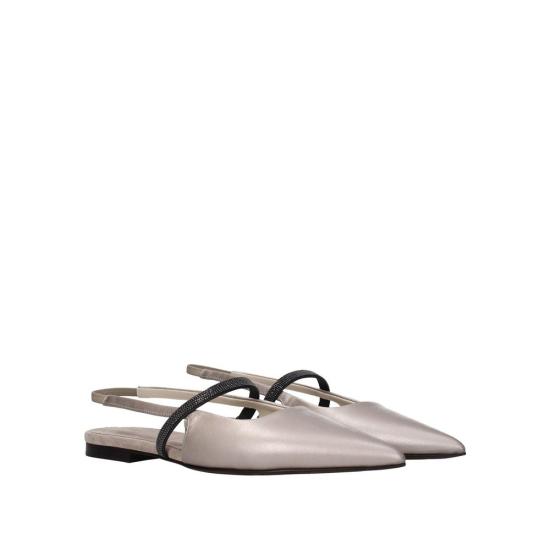  브루넬로 쿠치넬리 플랫 슈즈 BR 9235116818644 BEIGE - BRUNELLO CUCINELLI