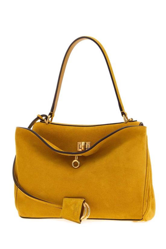 26SS 발렌시아가 로데오 스웨이드 스몰 토트백 7897792ACKO 7016 YELLOW - BALENCIAGA