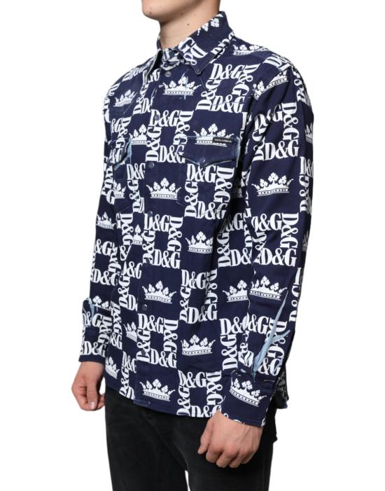  돌체앤가바나 셔츠 TSH87099 NAVY - DOLCE & GABBANA