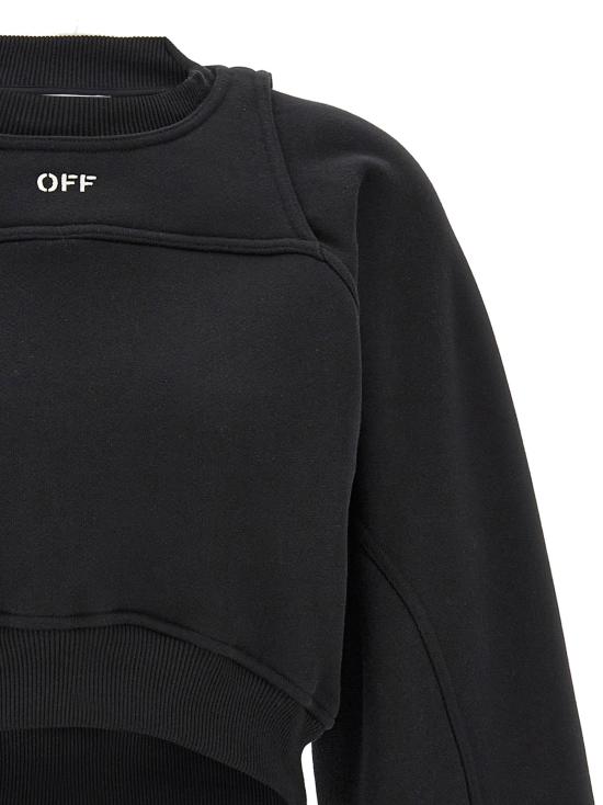  오프화이트 긴팔 티셔츠 OF292329BM BLACK - OFF WHITE