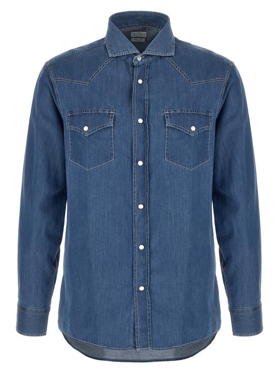 26SS 브루넬로 쿠치넬리 셔츠 BR243748BM BLUE