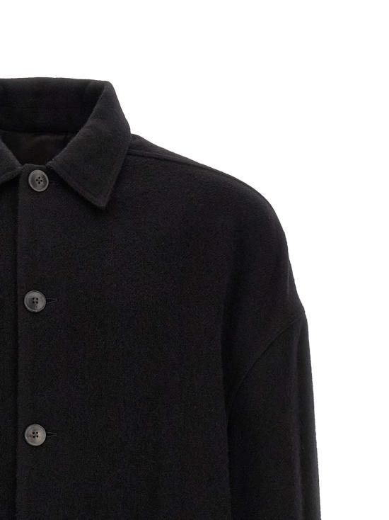 26FW 릭 오웬스 코트 RI337262BM BLACK - RICK OWENS