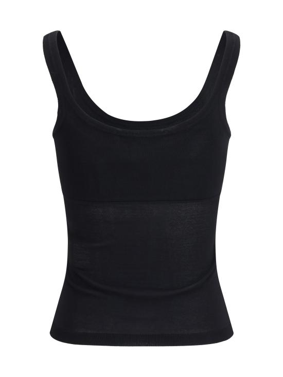 26SS 막스마라 민소매 티셔츠 2611361443600 001 BLACK - MAX MARA