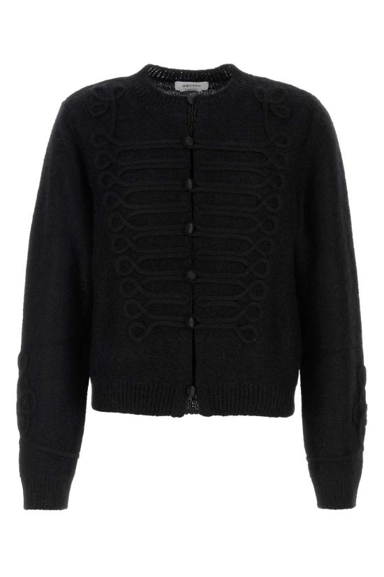 25FW 알렉산더 맥퀸 니트웨어 849709Q1BFJ 1000 BLACK