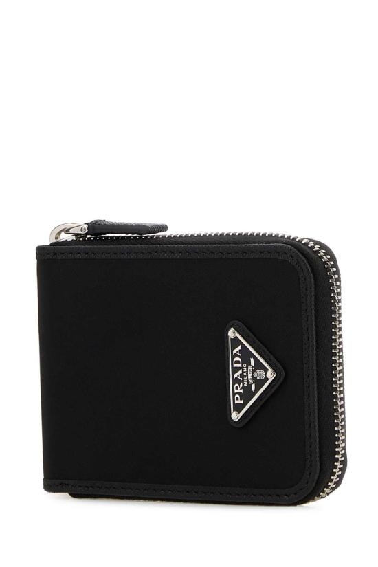 26FW 프라다 리나일론 앤 레더 집어라운드 반지갑 2ML1262DMH F0002 BLACK - PRADA