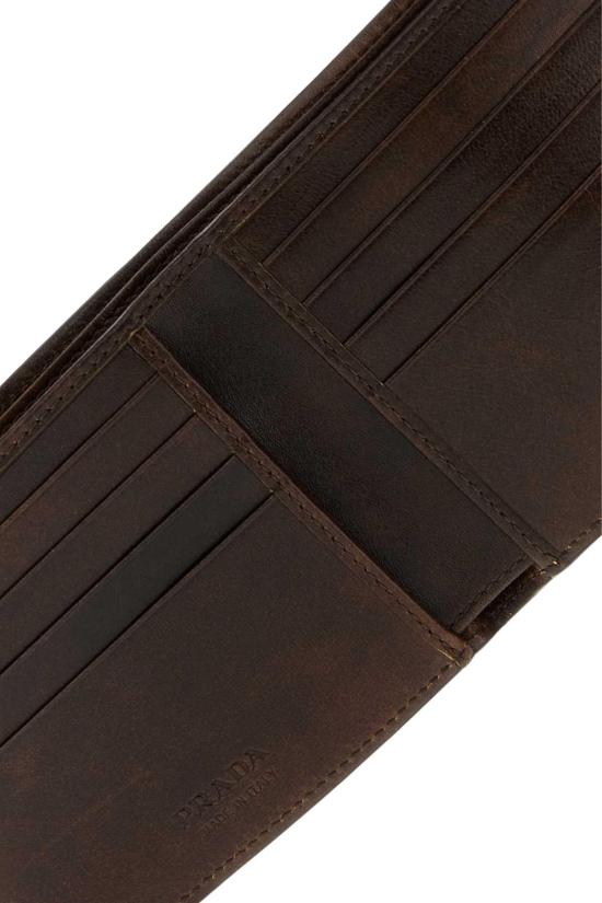 26FW 프라다 앤티크 가죽 반지갑 2MO5132ZQ6 F0324 BROWN - PRADA