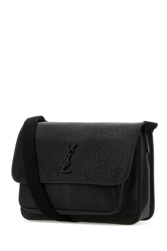 26SS 생로랑 니키 메신저 그레인드 레더백 781935AAC8O 1000 BLACK - SAINT LAURENT