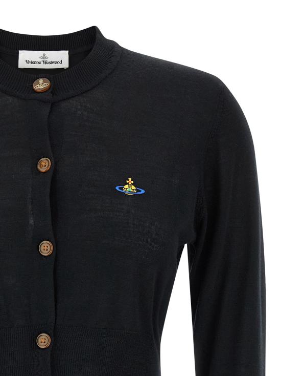 26SS 비비안웨스트우드 가디건 VI303461BM BLACK - VIVIENNE WESTWOOD