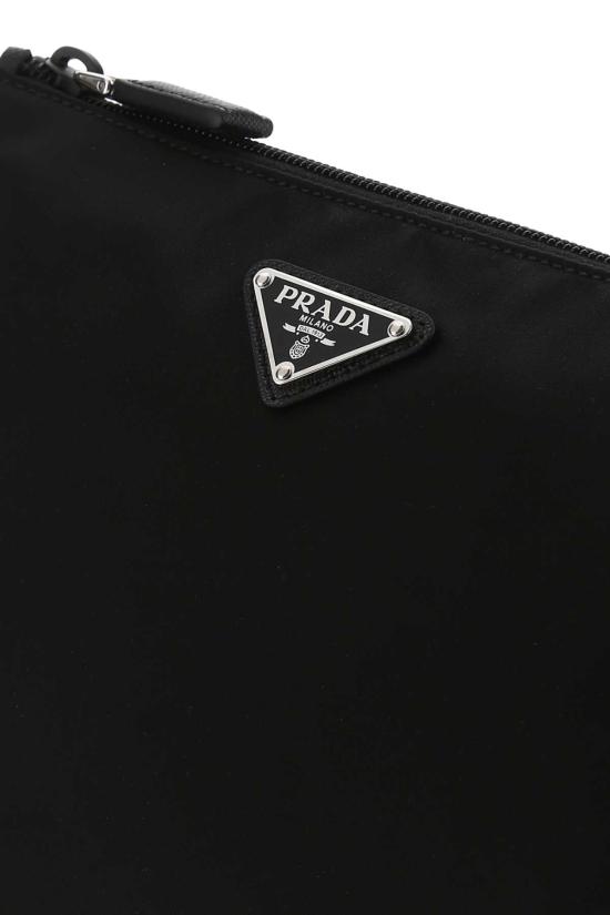  프라다 리나일론 앤 사피아노 레더 파우치 2NE7892DMH F0002 BLACK - PRADA