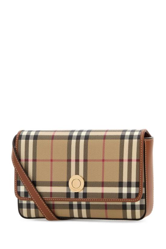 버버리 햄프셔 체크 숄더백 8109803 A9534 BEIGE - BURBERRY