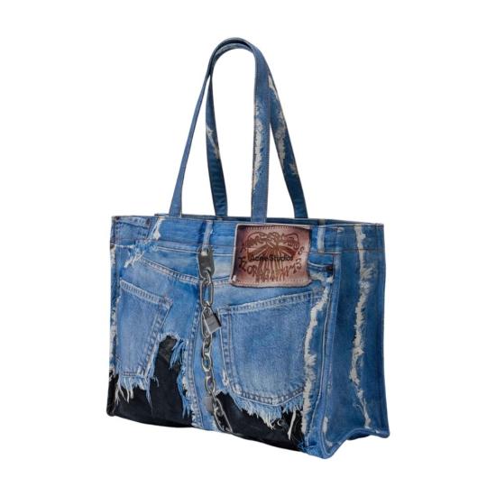 26SS 아크네 스튜디오 토트백 ACN025339 BLUE - ACNE STUDIOS