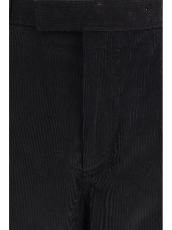26SS 톰브라운 내로우 웨일 코듀로이 테이퍼드 치노 팬츠 MTU334SF0920 001 BLACK - THOM BROWNE