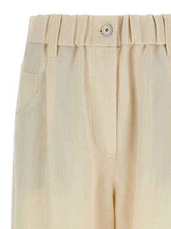 26SS 브루넬로 쿠치넬리 팬츠 BR325259BM WHITE - BRUNELLO CUCINELLI
