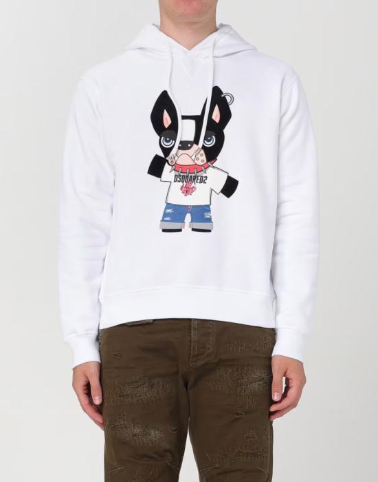  디스퀘어드2 후드 티셔츠 S74GU0835S25516100 WHITE - DSQUARED2