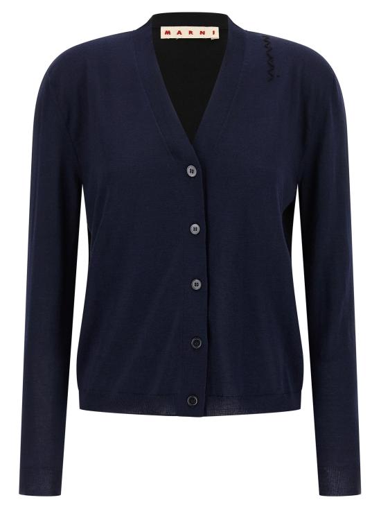 25FW 마르니 가디건 MA318227BM NAVY