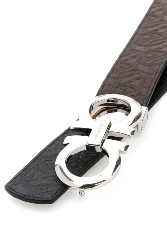  살바토레 페라가모 간치니 레더 벨트 675542741409 TABACCONERO BROWN - SALVATORE FERRAGAMO