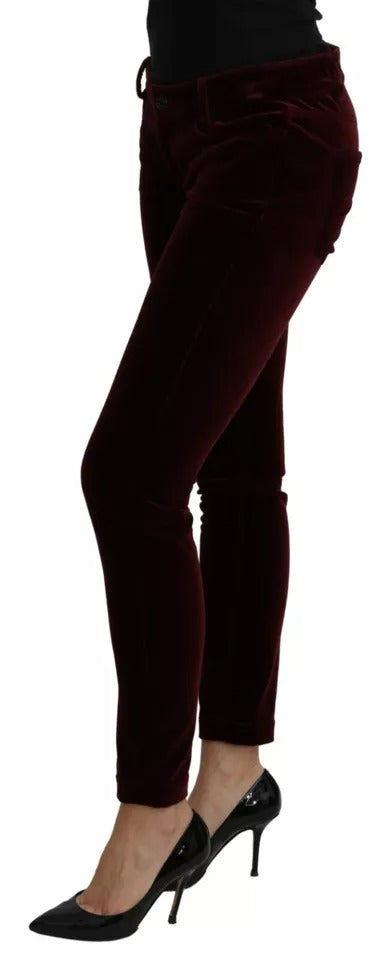  돌체앤가바나 스트레이트 팬츠 PAN71091 BURGUNDY - DOLCE & GABBANA