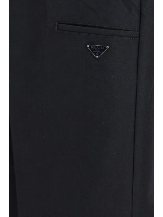 26FW 프라다 테크니컬 캔버스 팬츠 테크니컬 캔버스 팬츠 GEP272S1826287 F0557 BLACK - PRADA