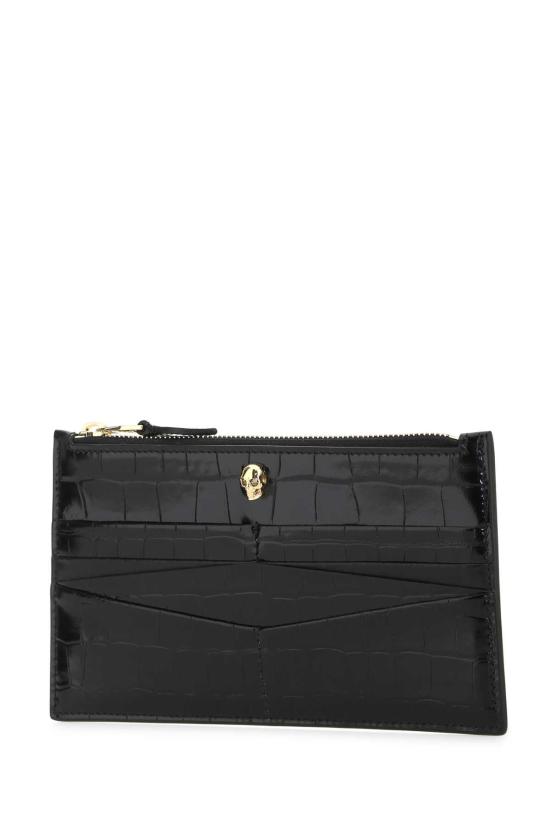 26SS 알렉산더 맥퀸 명함지갑 6320361JMFG 1050 BLACK - ALEXANDER MCQUEEN