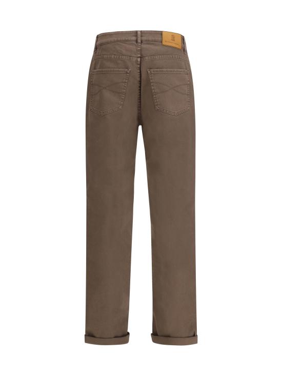 26SS 브루넬로 쿠치넬리 라이트웨이트 데님 팬츠 M277PD3210 C7503 BROWN - BRUNELLO CUCINELLI