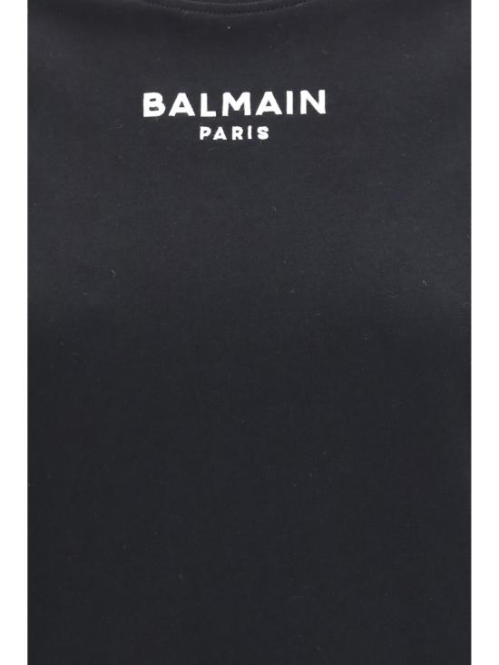 26FW 발망 폴로 티셔츠 HF1EF000BD10 EAB BLACK - BALMAIN