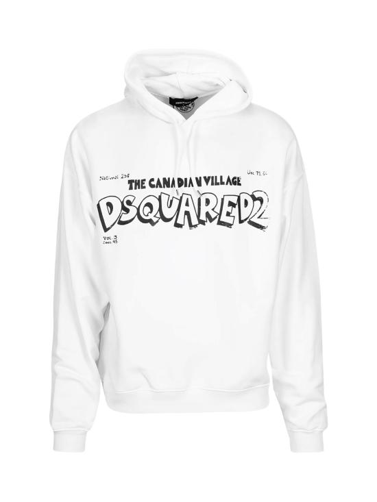 26FW 디스퀘어드2 후드 티셔츠 S74GU0765S25551100 WHITE - DSQUARED2