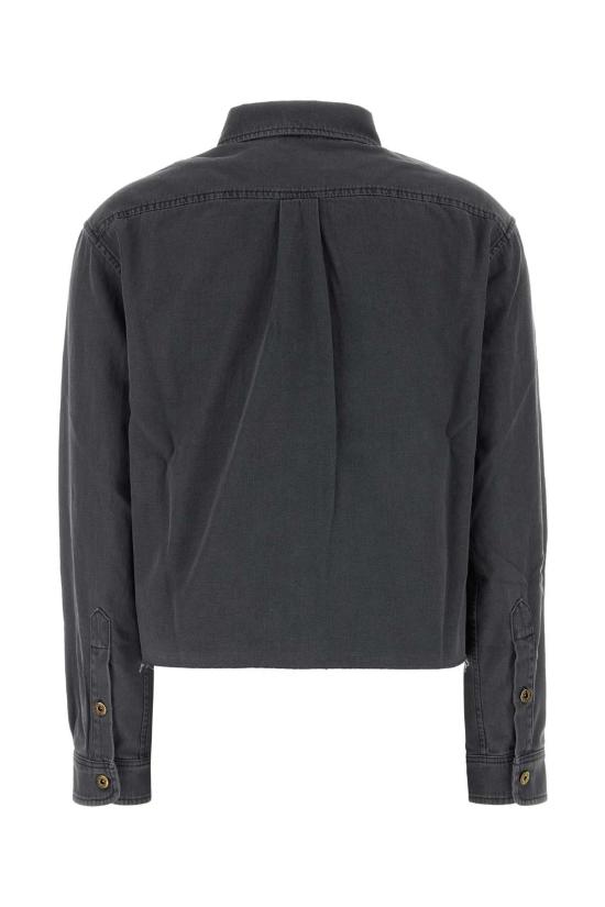 26FW 미우미우 샴브레이 셔츠 GWC131SOOO15MP F0002 GRAY - MIU MIU
