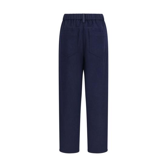 26FW 브루넬로 쿠치넬리 스트레이트 팬츠 BRMP549P9148C2002BB BLUE - BRUNELLO CUCINELLI