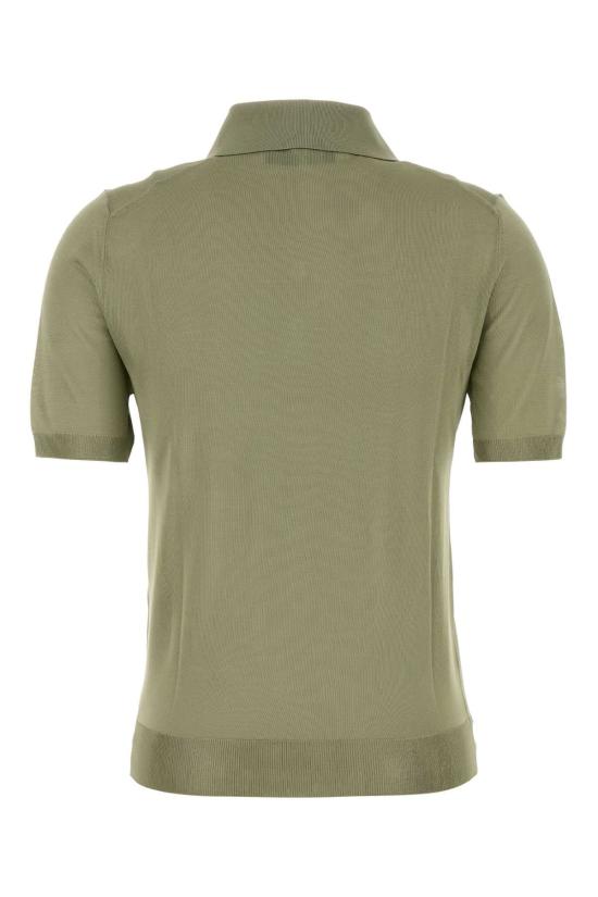 26SS 펜디 샤이니 비스코스 폴로 셔츠 FZXE82AW4V F1UKL GREEN - FENDI