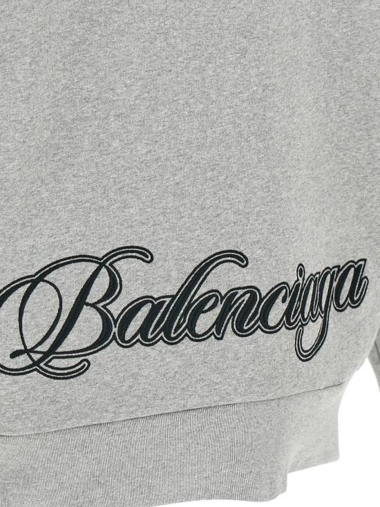 26SS 발렌시아가 후드 티셔츠 BA329093BM GRAY - BALENCIAGA