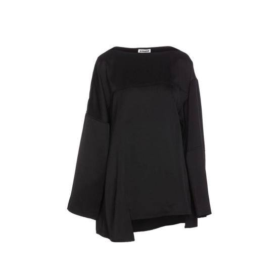  질샌더 블라우스 JI 9132000182484 BLACK