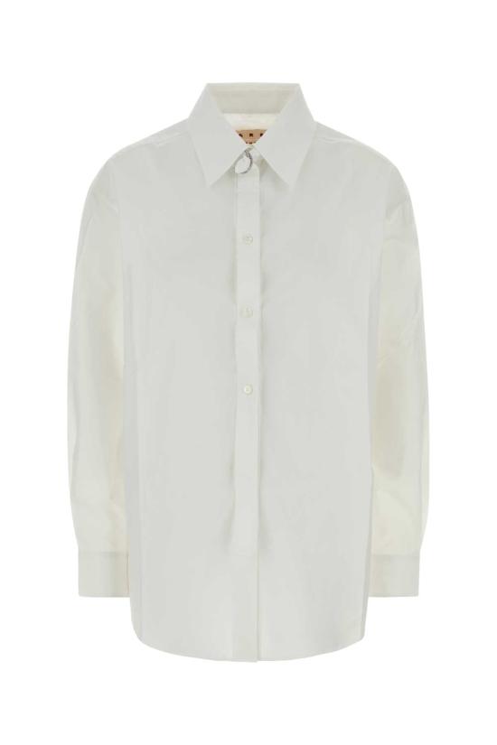 26SS 마르니 셔츠 CAMA0689S0UTC193 00W01 WHITE