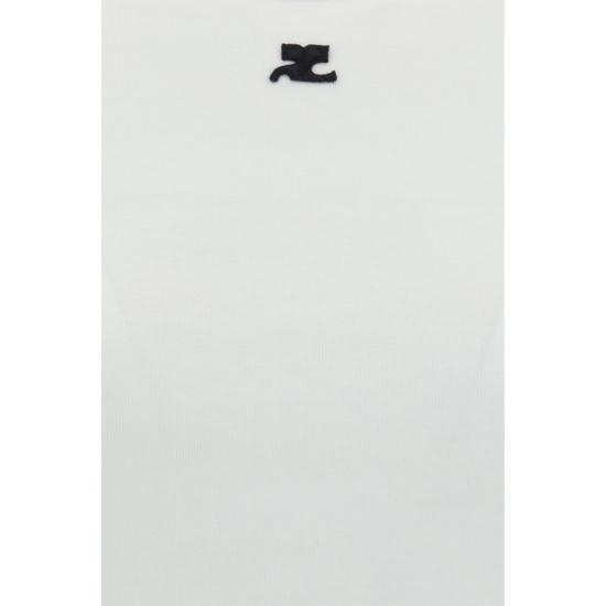 26FW 쿠레쥬 폴로 티셔츠 COVESJTS017JS00700098BB WHITE - COURREGES
