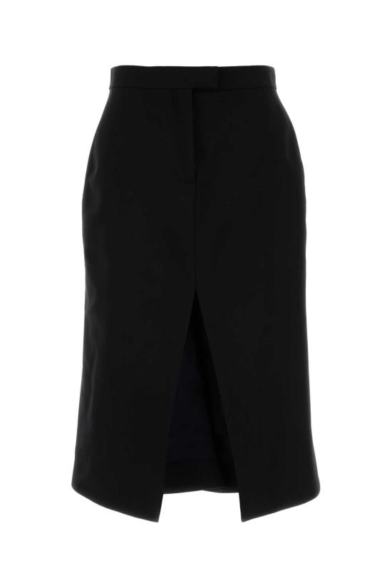 25FW 알렉산더 맥퀸 스커트 848863QJAFK 1000 BLACK
