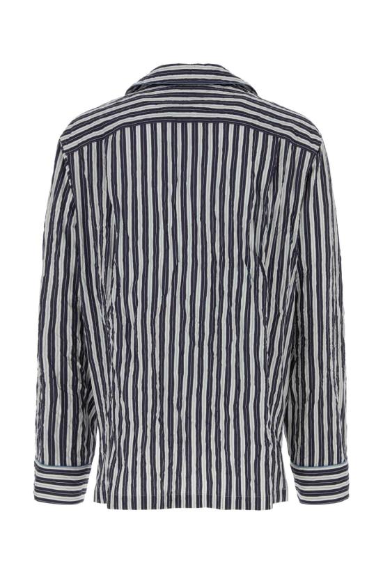 26SS 돌체앤가바나 크링클 스트라이프 배니티 셔츠 G5OI1TFBMFU S8053 NAVY - DOLCE & GABBANA
