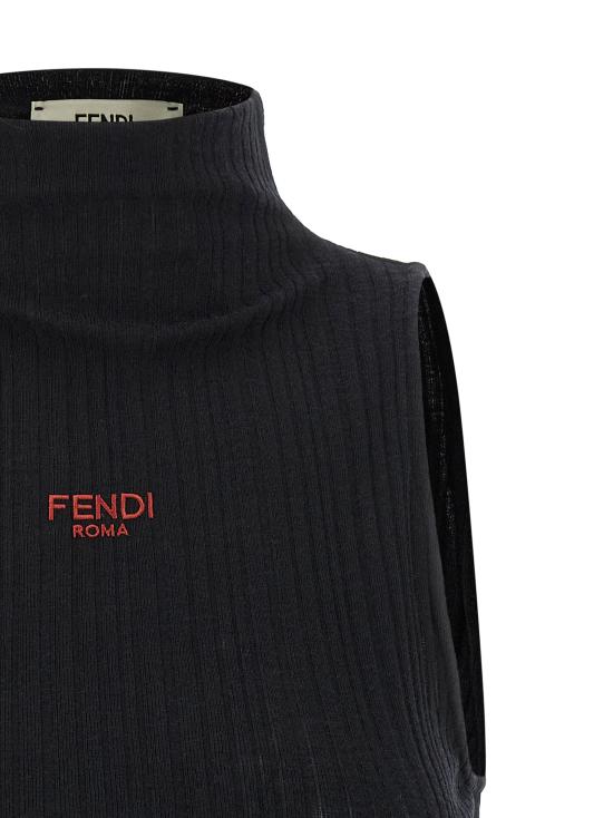 25FW 펜디 민소매 티셔츠 FE321189BM BLACK - FENDI