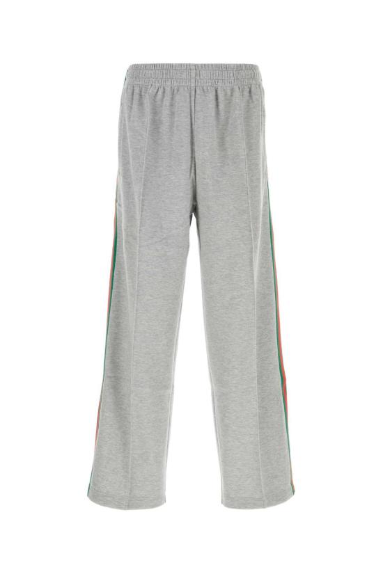 25FW 구찌 사이드  스트라이프 코튼 팬츠 828338XJHCX 1183 GRAY