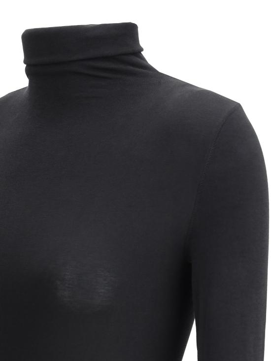 26FW 월포드 바디수트 티셔츠 75084 7005 BLACK - WOLFORD