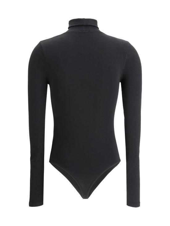 26FW 월포드 바디수트 티셔츠 75084 7005 BLACK - WOLFORD