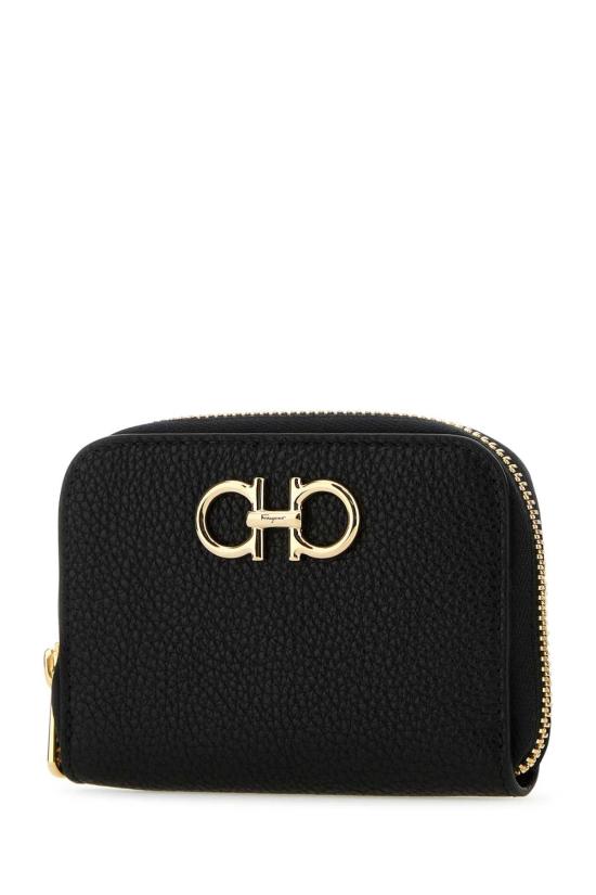 26FW 살바토레 페라가모 간치니 반지갑 220406758664 NERONERO BLACK - SALVATORE FERRAGAMO