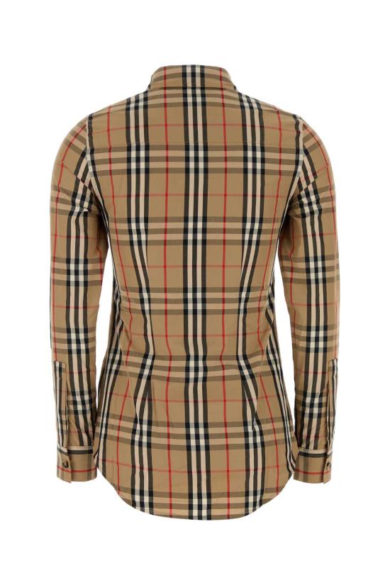 26FW 버버리 라프윙 체크 롱 슬리브 셔츠 8111847 A7028 BEIGE - BURBERRY