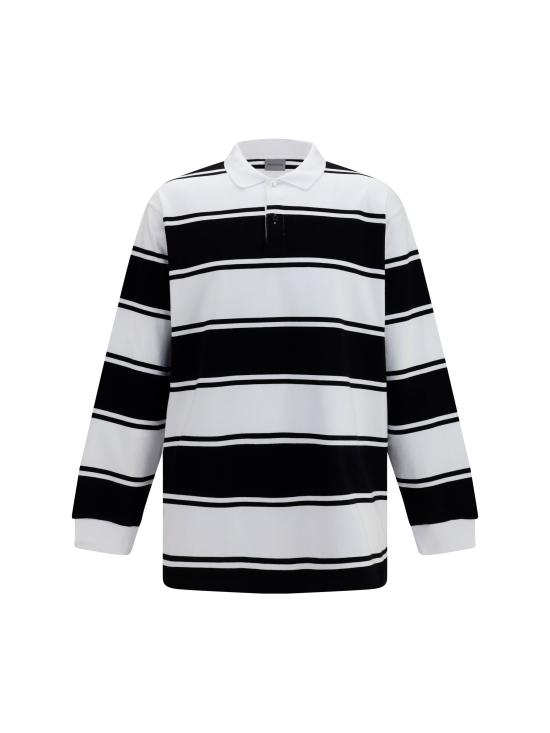 26FW 발렌시아가 탑 A00189TUVW7 1070 BLACK WHITE