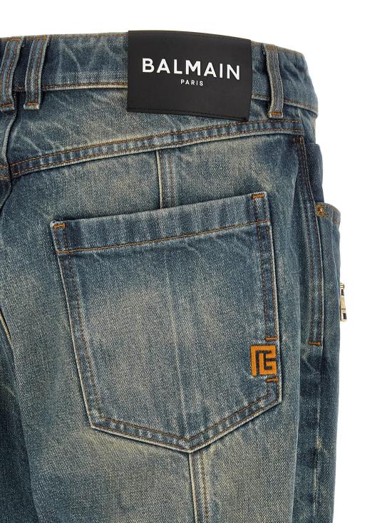 26SS 발망 데님 팬츠 BA329293BM BLUE - BALMAIN