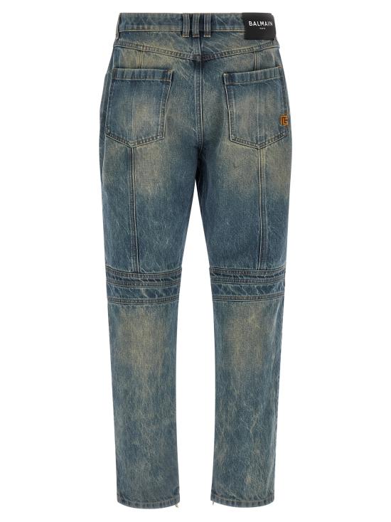 26SS 발망 데님 팬츠 BA329293BM BLUE - BALMAIN