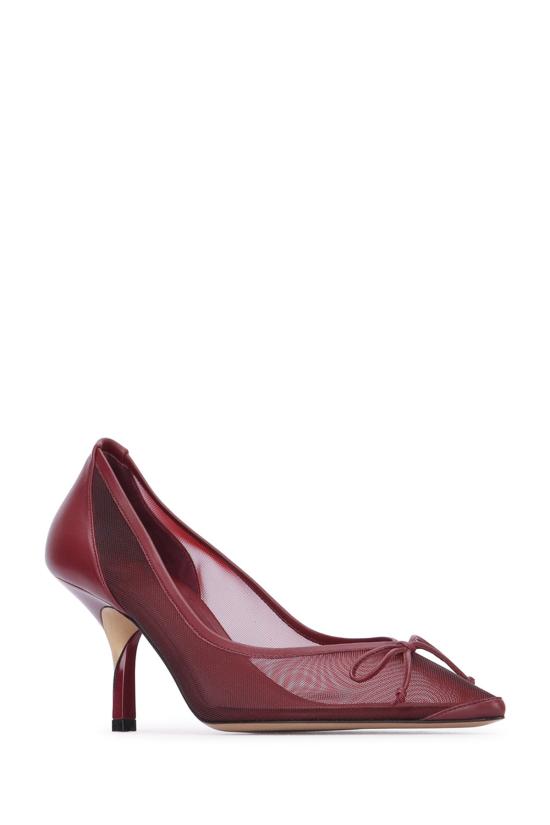 25FW 자크뮈스 힐/펌프스 FOW00178AW00661 490 BURGUNDY - JACQUEMUS