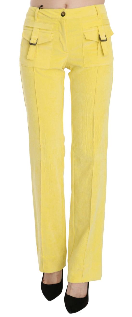  저스트까발리 스트레이트 팬츠 PAN70338 YELLOW - JUST CAVALLI