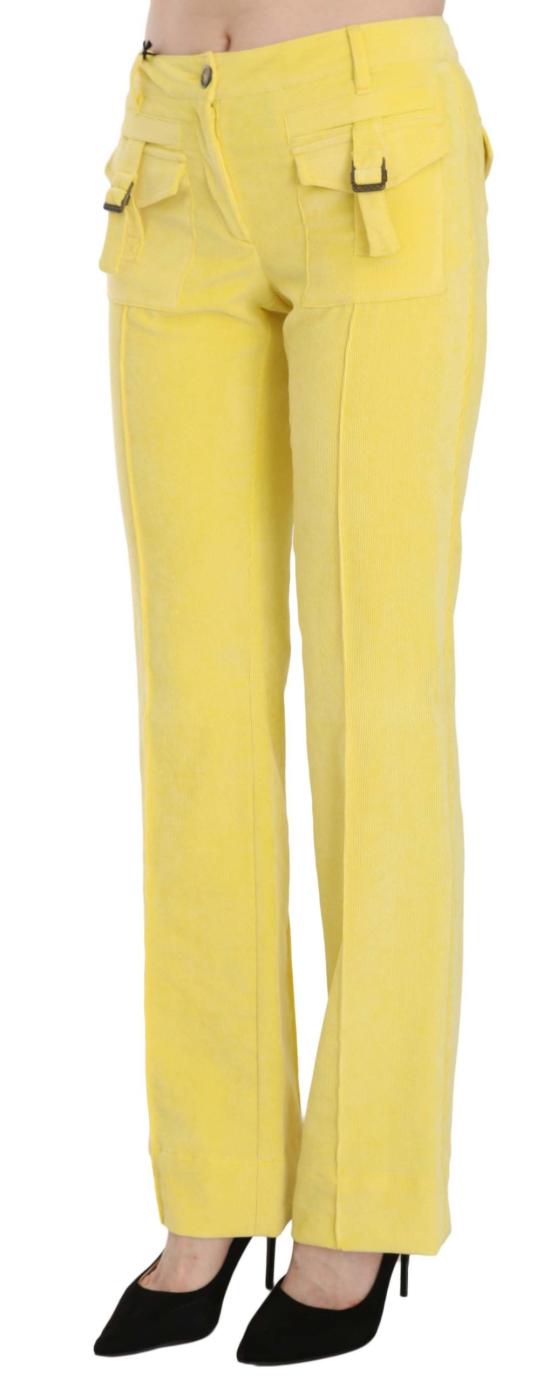 저스트까발리 스트레이트 팬츠 PAN70338 YELLOW - JUST CAVALLI